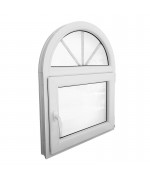 Fenêtre plein cintre 660x860 oscillo-battante PVC Blanche