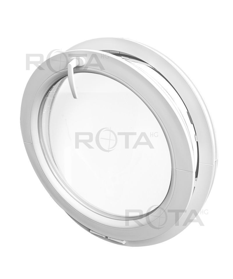 VEKA Fenêtre ronde fixe PVC blanc Oeil de boeuf avec triple vitage 