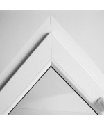 Houteau basculant PVC Blanc lucarne triangulaire SUR MESURE
