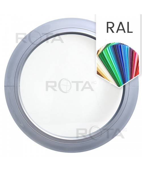 Fenêtre ronde fixe PVC oeil de boeuf en couleur RAL