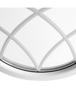 Fenêtre ronde fixe PVC avec croisillons incorporés décoratifs