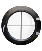 Fenêtre ronde à la française PVC couleur RAL croisillons incorporés