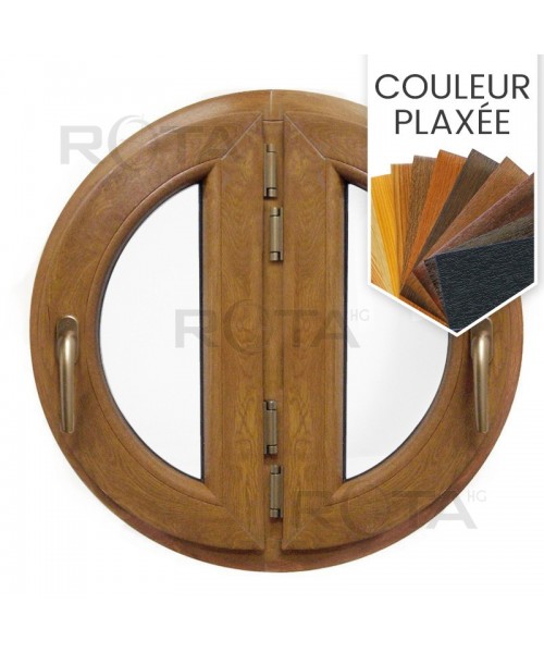 Fenêtre ronde deux vantaux à la française PVC en couleur