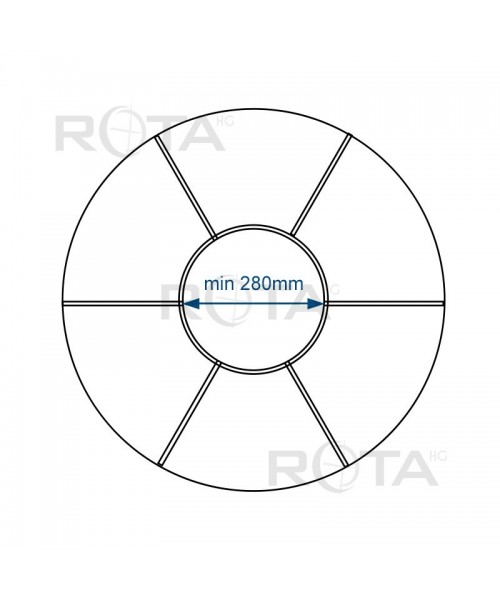 Motif de croisillons B20B pour une fenêtre ronde