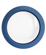Fenêtre ronde fixe PVC en couleur RAL avec collerette d'habillage de 2cm