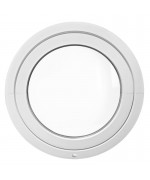 Fenêtre ronde basculante PVC blanc oeil de boeuf