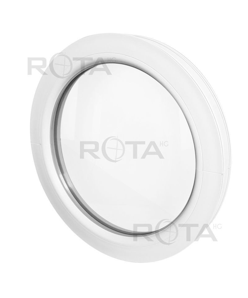 VEKA Fenêtre ronde fixe PVC blanc avec double vitrage Oeil de boeuf 
