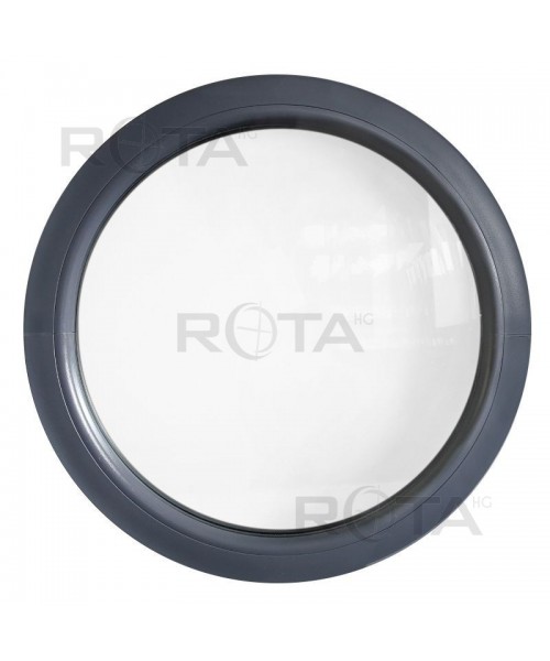 Fenêtre ronde fixe PVC Anthracite Lisse RAL 7016 - livraison rapide