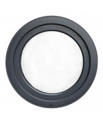 Fenêtre ronde à la française PVC Anthracite Lisse RAL 7016 - livraison rapide