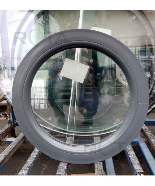 Fenêtre ronde fixe 550 PVC RAL 7012 gris basalte -50%