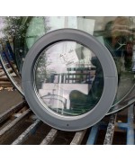 Fenêtre ronde fixe 550 PVC RAL 7012 gris basalte