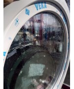 Fenêtre ronde à soufflet 950 PVC blanc verre structuré Altdeutsch K
