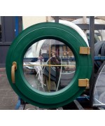 Fenêtre ronde à la française 650 mm PVC RAL 6005 Vert mousse