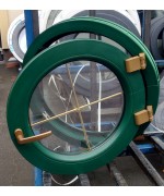 Fenêtre ronde à la française 650 mm PVC RAL 6005 Vert mousse