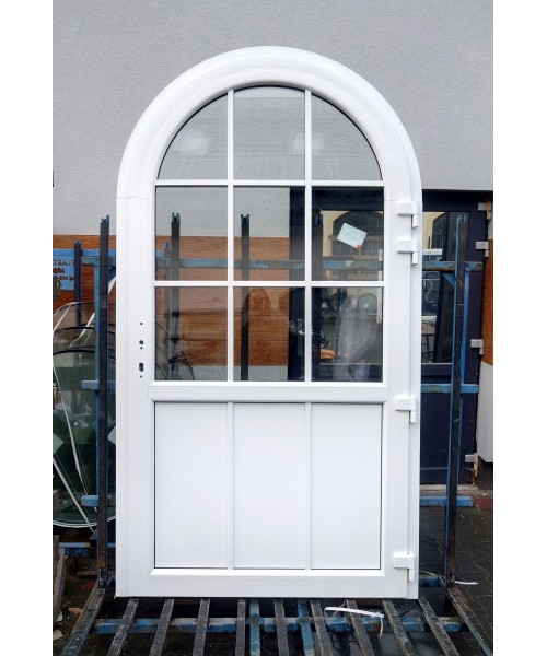 Porte-fenêtre cintrée 1250x2260 1x Noyer PVC