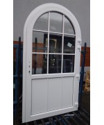 Porte-fenêtre cintrée 1250x2260 1x Noyer PVC