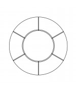 Motif de croisillons B200 pour une fenêtre ronde